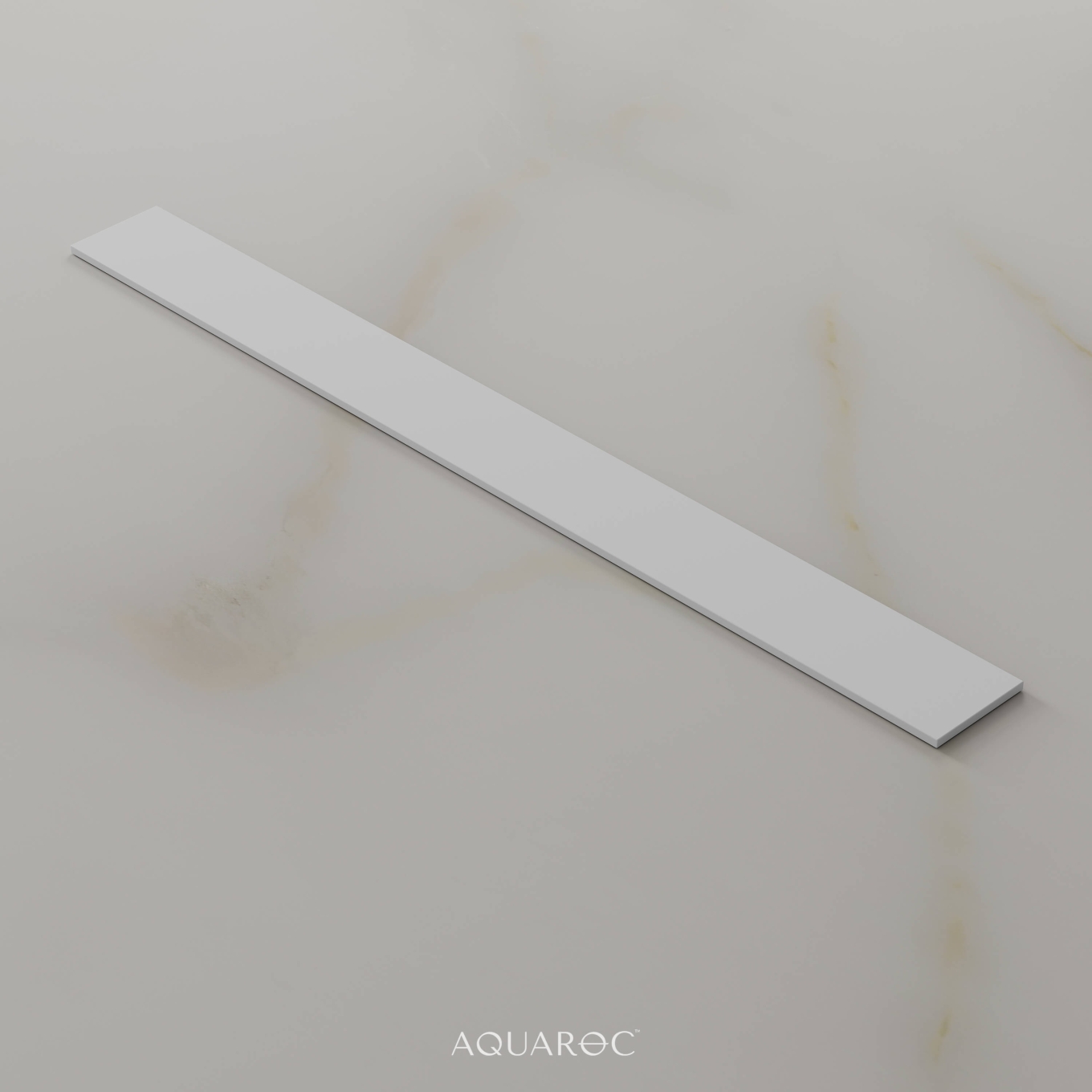 Matte White Stone Splashback Upstand 1200mm
